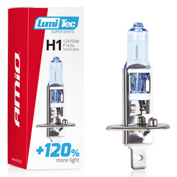 Żarówka halogenowa H1 12V 55W LumiTec Super White +120% AMIO-02135