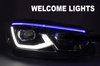LAMPY PRZEDNIE DO VW GOLF 6 08-13 BLACK LED