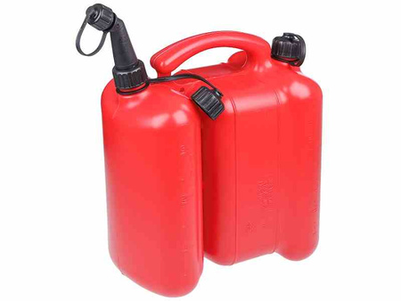 Kanister dwukomorowy na paliwo / olej, 6 + 3L
