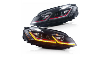 Zestaw Lamp Halogenowych Red VW GOLF VII przed liftem 2013-2017