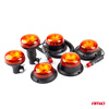 Lampa ostrzegawcza błyskowa mini kogut 18 LED flex R65 R10 12V 24V W21pl AMIO-02921