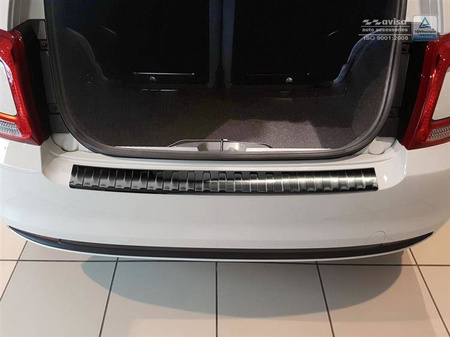 Nakładka na zderzak tylny do  FIAT 500 Hatchback (Czarna)