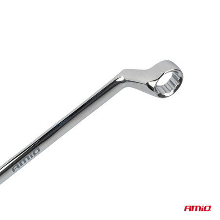 Klucze oczkowe odgięte zestaw kluczy odgiętych 6-22 mm 8 szt. AMIO-04196