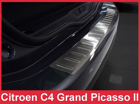 Nakładka na zderzak tylny do Citroren Grand C4 Space Tourer (Stal)
