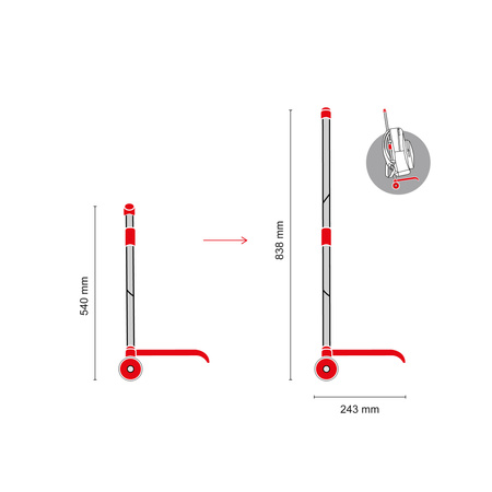 Plecak trzykomorowy na kółkach Oslo Daisy Miquelrius