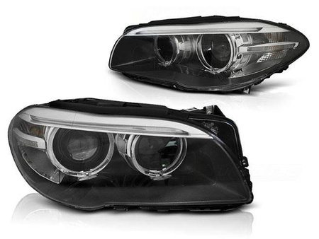 Lampy przednie F10 F11 10-13 RINGI LED DRL BLACK X