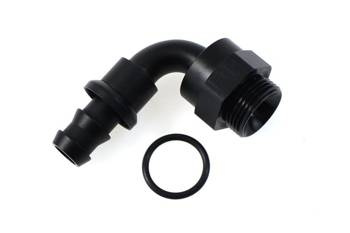 Końcówka chłodnicy oleju 90° M22 na wąż AN8 nasuwana