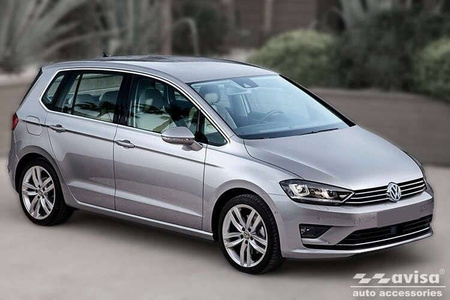 Nakładka na zderzak tylny do Volkswagen Golf Sportsvan (Carbon Fiber)
