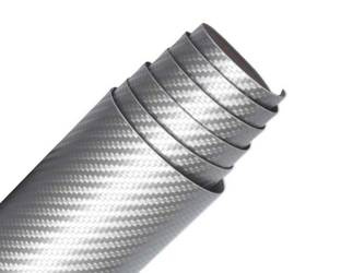 38 x 50 cm Biały Carbon Satynowy 3D