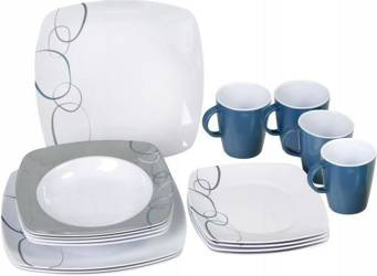 Zestaw obiadowy Melamin Set Cascade - Brunner
