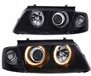 Reflektory przednie VW Passat B5 3B BLACK RINGI