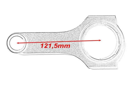 Kute Korbowody Turboworks Nissan RB25 RB26DETT R32 R33 R34 121,5mm