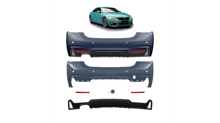 Tylny zderzak sport PDC zestaw z dyfuzorem BMW 4 F32 F33 F36 2013-2021