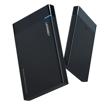 Obudowa zewnętrzna dysku HDD/SSD 2,5" UGREEN US221, SATA 3.0, USB-C, 50cm (czarny)