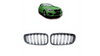 Grill sportowy podwójne żeberka Gloss Black  BMW 1 (F20, F21) Hatchback Facelift 2015-2019