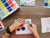 Zestaw z naklejkami geometrycznymi Apli Kids - Pojazdy