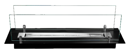 WKŁAD DO ZABUDOWY 65CM CZARNY Z SZYBAMI