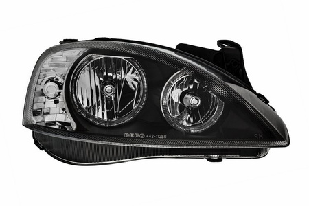 Reflektory lampy przednie Opel Corsa C Ringi Black