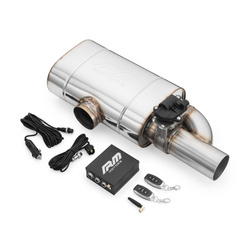 Tłumik przelotowy poprzeczny z zaworem elektrycznym EV04