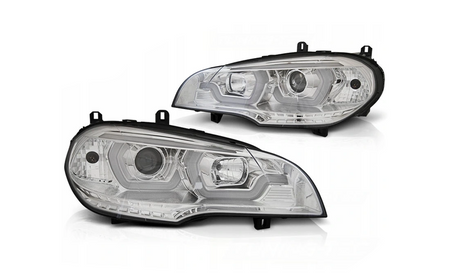 Lampy Reflektory Bmw X5 E70 07-13 Drl Chrome 3d