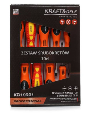 Zestaw śrubokrętów 10el. KD10901