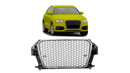 Grill sportowy Chrome & Black  AUDI Q3 (8U) przed liftem 2012-2015