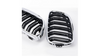 Grill sportowy podwójne żeberka Chrome & Black BMW 2 F22 F23 2013-2021