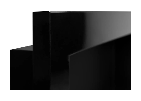 Biokominek wiszący 900x400 czarny połysk