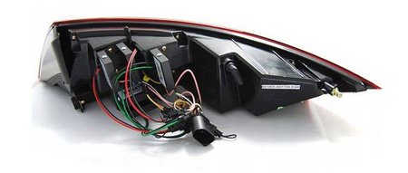 Lampy diodowe audi tt 06-14 red white led bar dts