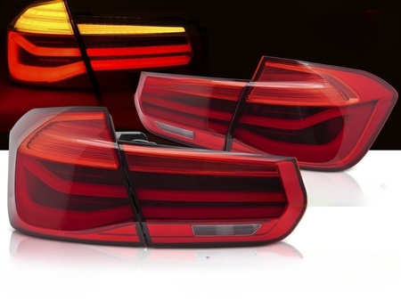Lampy tylne diodowe do BMW F30 11-18 LED bar seq red