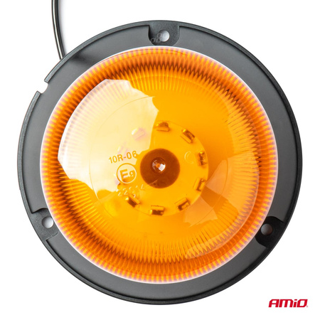 Lampa ostrzegawcza błyskowa kogut 60 LED W22M 12V 24V AMIO-03337