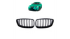 Grill sportowy podwójne żeberka Matt Black BMW 3 E92 E93 przed liftem 2005-2010