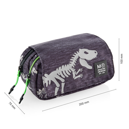 Piórnik z klapką Miquelrius - Dinozaur świecący w ciemności