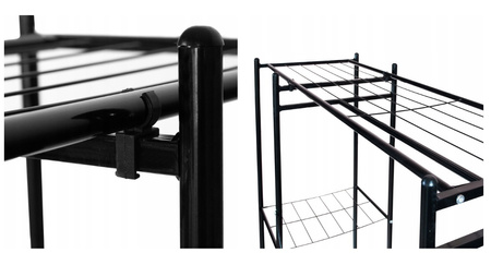 STOJAK NA UBRANIA WIESZAK REGAŁ POJEMNY PÓŁKI GARDEROBA