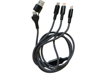 Kabel szybkiego ładowania/ android auto/ apple car z portami ładowania USB C/ micro USB