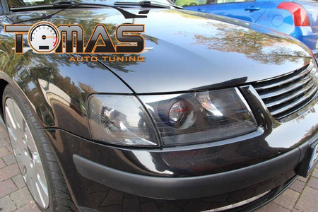 Lampy reflektory przednie Vw Passat B5 96-00 DEPO czarne soczewki
