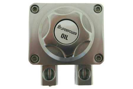 Oil catch tank 0.5L 9mm / 14 mm TurboWorks Silver
