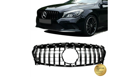 Grill sportowy GT Gloss Black MERCEDES CLA C117, X117 Facelift 2016-2018
