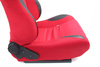 Fotel sportowy RAPID Welur Bride Red