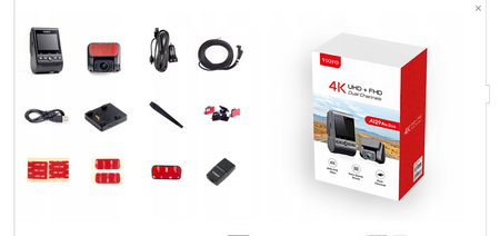 Kamera Rejestrator VIOFO A129PRO-G DUO GPS WIFI 4K