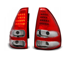 Lampy Diody Toyota Land Cruiser 120 03-09 Redwhite