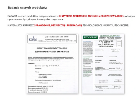 Firmowy ozonator generator ozonu DAWID 2