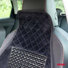 Mata na siedzenie fotel koralikowa czarna koraliki do samochodu 45x120cm CSM-16 AMIO-04429