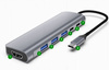 ADAPTER HUB 6W1 USB-C PD 100W 3x USB 3.0 HDMI 4K