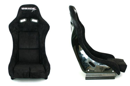 Fotel sportowy GTR Zamsz Bride Black
