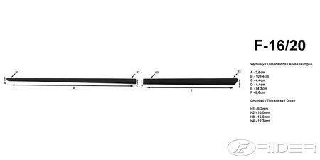 Toyota Corolla SD XII 2019- listwy boczne