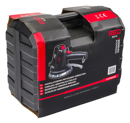 PRZYSSAWKA WIBRUJĄCA DO UKŁADANIA PŁYTEK AKU 21V Red Technic RTAPW0053