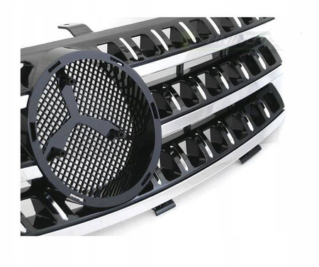 Grill atrapa Mercedes W164 05-08 black chrome