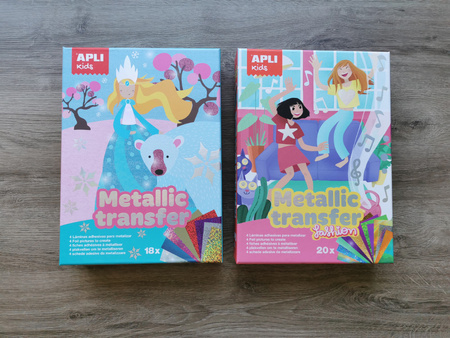 Zestaw artystyczny kalkomanii z folią Apli Kids - Moda