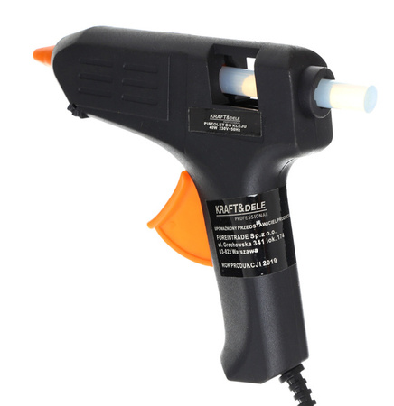 PISTOLET DO KLEJU NA GORĄCO 40W + 7 WKŁADÓW KD10350